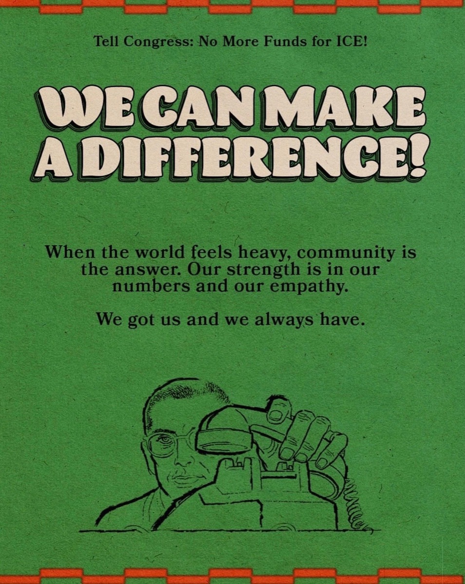 We can make a difference — community solidarity message