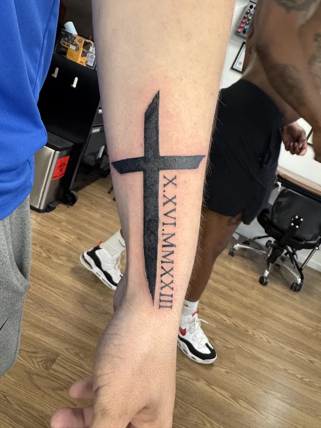 Black work tattoo by Aliza Nadine at Ink. Body Art Phoenix AZ