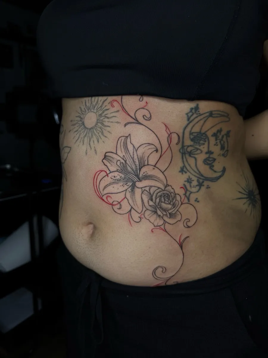 Fine line tattoo by Aliza Nadine Phoenix AZ