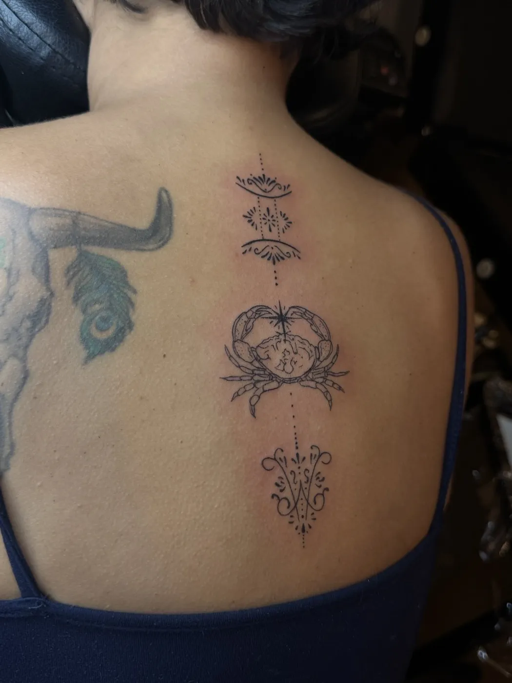 Fine line tattoo by Aliza Nadine Phoenix AZ